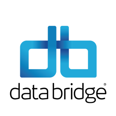 Oncontrol Technologies' databridge logo: the letter "d" and "b", blue and stylized, over the text "databridge" and the registered trademark symbol, written in black.